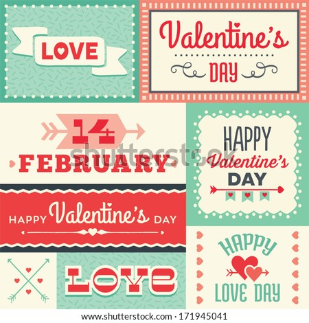 Сток-фото: Valentines Day Card With Hearts On The Abstract Green Background