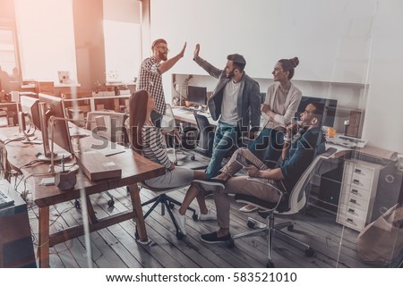 Stockfoto: Business People Working In Their Office