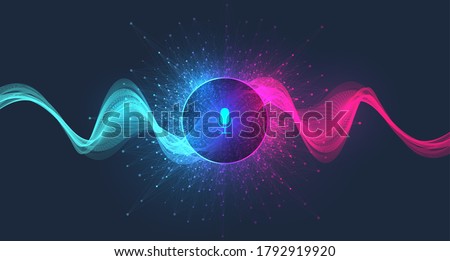 Stockfoto: Chatbot Voice Controlled Virtual Assistant Concept Vector Illustration