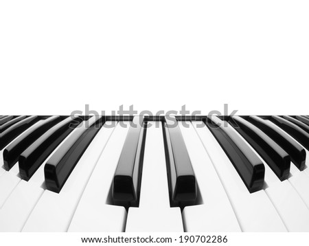 Foto stock: Abstract Background Of Piano Keyboard Synthesizer Closeup Key Fr