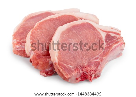 Stock fotó: Sliced Raw Meat Pork