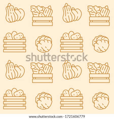 ストックフォト: Seamless Background From A Set Of Wooden Boxes Vector Illustration