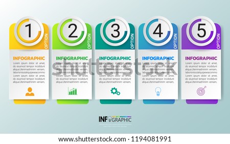 Stock fotó: Infographic Template 6 Options Rectangular Design With Beautiful Colors Vector Timeline Elements F