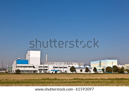 Foto stock: Buildings Of An Industry Park In Beautiful Landscape Near Frankf