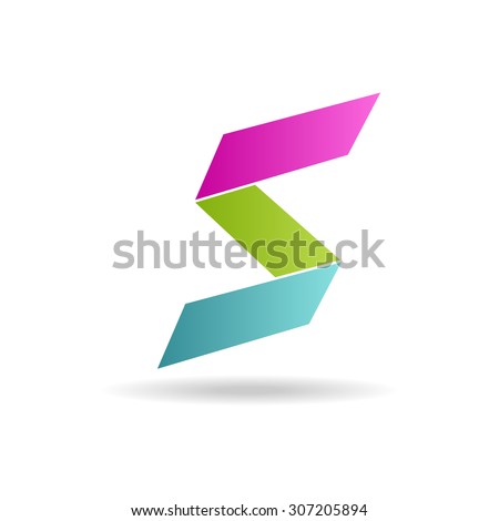 S Letter Bright Colors Logo - Vector Illustration Easy Editable For Your Design Business Logo Stockfoto © mcherevan