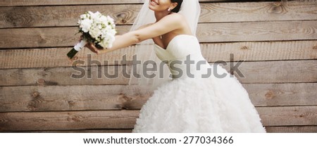 Stok fotoğraf: eşmelerin · Arka · Planına · Karşı · Nişanlısı · Gelin