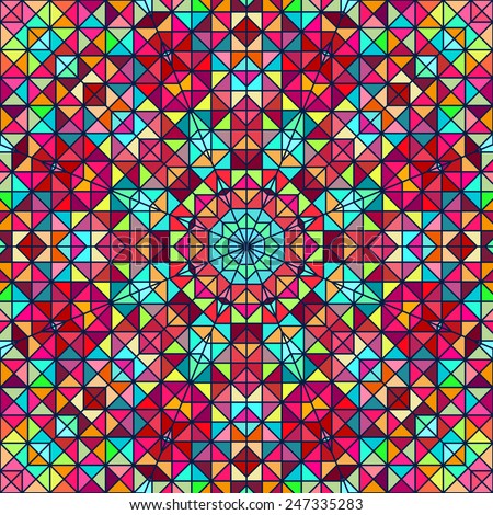 Stock fotó: Abstract Colorful Digital Decorative Flower Geometric Contrast