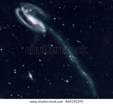 Сток-фото: The Tadpole Is A Barred Spiral Galaxy In The Constellation Draco
