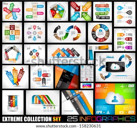 Stock foto: Infographic Template Collections With A Lot Of Different Design Elements To Use To Display Your Stat