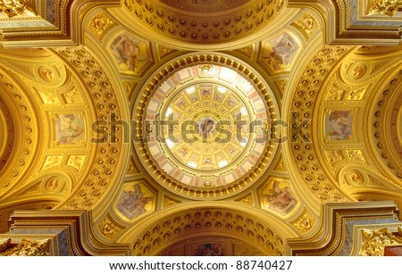 Foto stock: Christ Dome Basilica Saint Stephens Cathedral Budapest Hungary