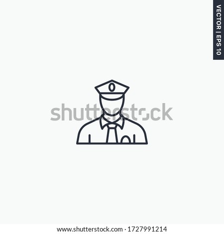 Stock photo: Police Officer Icon