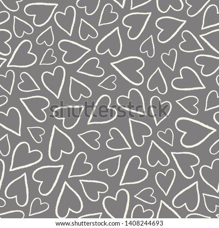 Stockfoto: Cute Seamless Pattern Valentines Day With Gift Bag Heart Kiss Lips Love Romance Endless Backgro