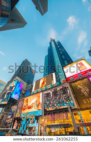 Stok fotoğraf: New York - December 22 2013 Times Square On December 22 In Usa