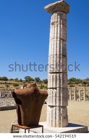 Stock fotó: Metallic Headless Statue In The Ancient Greek City Of Messinia Greece