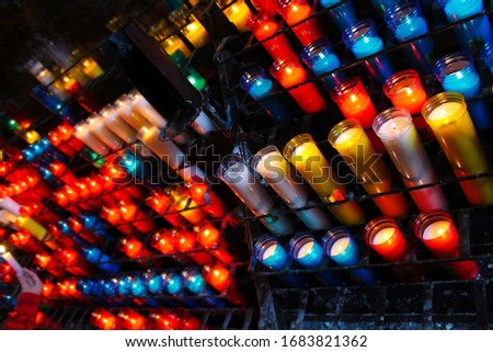 Stockfoto: Symbol Christianity Religion Bright Background Saturated Conce