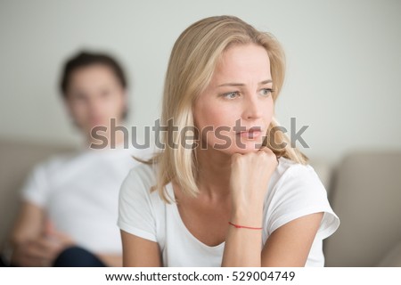 Foto stock: Female Drug Addiction In Room Serious Sad Woman Thinking Over A