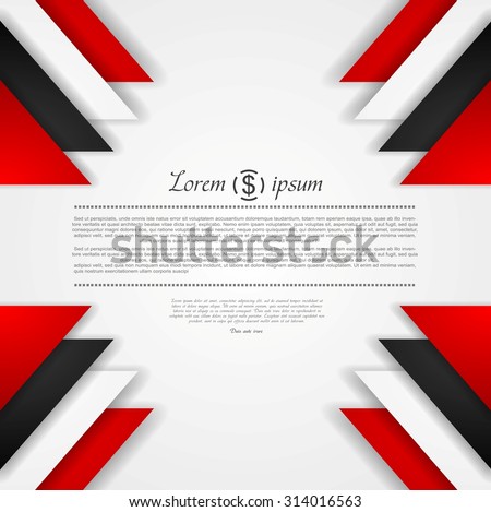 Stockfoto: Abstract Red And Black Color Gradient Contrast Tech Arrows Background Vector Illustration Corporate