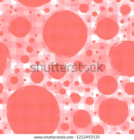 Stok fotoğraf: Living Coral Geometric White Waves Seamless Pattern Light Collection Abstract Wave Textured Backgr