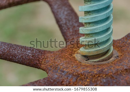 Сток-фото: Macro Shot Of Huge Working Part Of Industrial Machine Or Large Vehicle