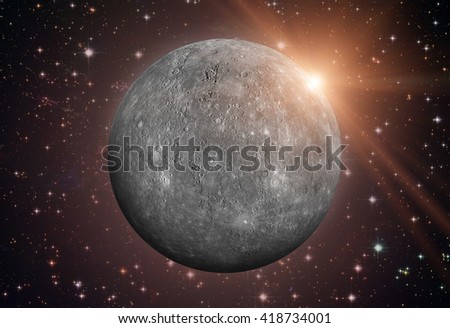 Stock photo: Solar System - Mercury It Is The Smallest Planet In The Solar S