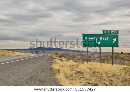 ストックフォト: Bloodied Road Sign