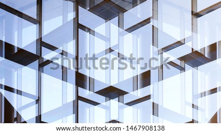 Zdjęcia stock: Minimalist Abstract Dark Background With Transparent Glass Particles