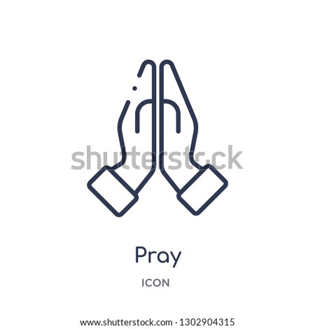 Foto stock: Pray Icon