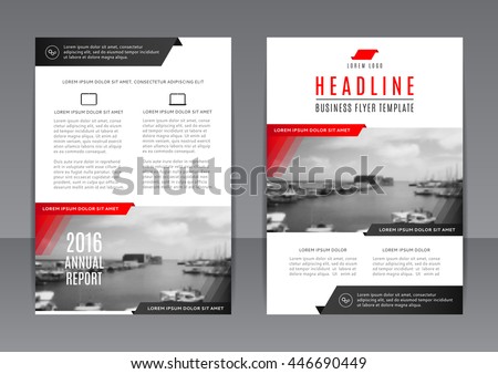 Stock fotó: Modern Business Brochure Flyer Template For Your Annual Report