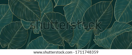 Foto stock: Tropical Green Leaves