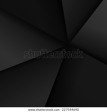 Foto stock: Abstract 3d Fold Paper Geometric Pattern Luxury Dark Black With Red Shiny Light