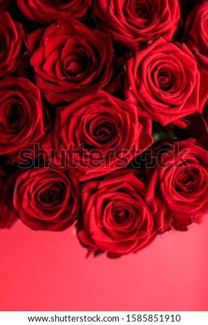 Stock fotó: Gourgeous Luxury Bouquet Of Red Roses Flowers In Bloom As Flora