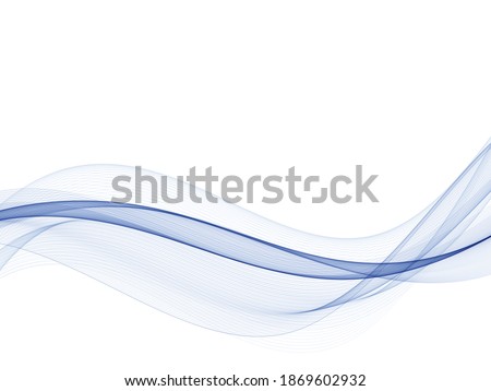 ストックフォト: Abstract Smooth Wave Motion Illustration