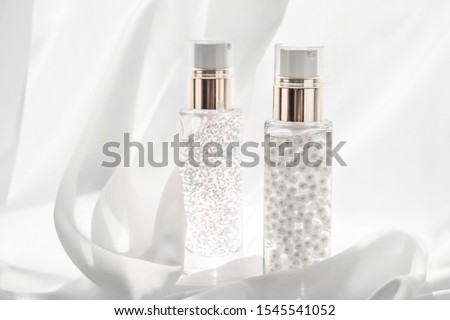 Stockfoto: Skincare Serum And Make Up Primer Gel Bottle Moisturizing Lotio