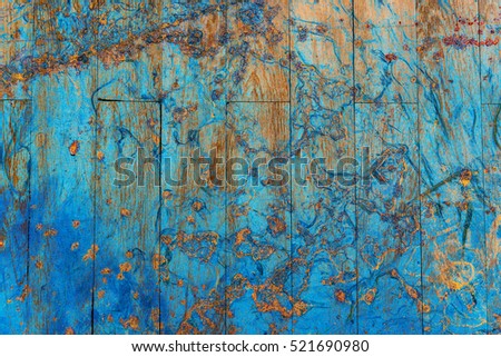 Foto stock: Teal And Orange Colorful Tiled Pattern
