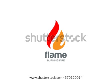 Сток-фото: Abstract Flame Logo Design Creative Fire Logotype Vector Busin