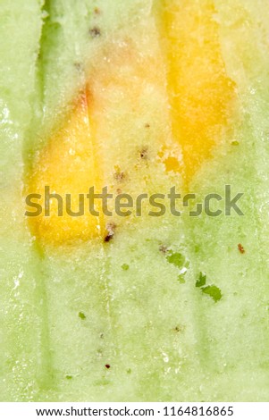 Macro Photo Of Green Fruit Ice Cream As A Layout For Your Ideas Summer Dessert Top View Сток-фото © artjazz