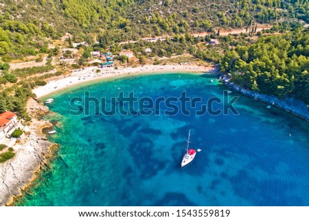 [[stock_photo]]: Korcula Aerial View Of Korcula Island Beach In Pupnatska Luka C