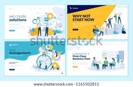 Management Solutions App Interface Template Foto stock © PureSolution