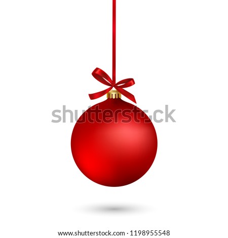 Foto d'archivio: Red Christmas Bauble