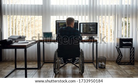 Foto stock: Of Disabled People - Multiple Views