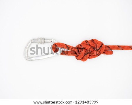 Stock photo: Rope And Carabiner