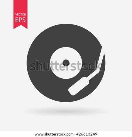 Zdjęcia stock: Vintage Turntable Icon