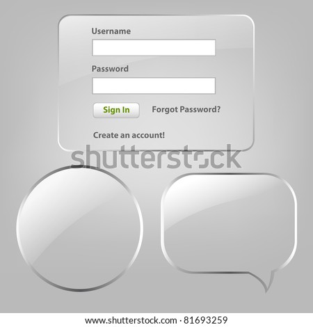 Web Elements Register And Login Web Window ストックフォト © barbaliss