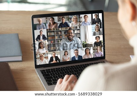 Stock fotó: Young Colleague - Man And Woman Working From Home - Modern Busin