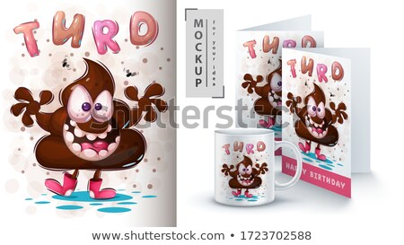 Cute Teddy Turd - Poster And Merchandising ストックフォト © rwgusev