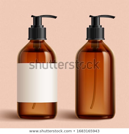 Stok fotoğraf: Blank Label Shampoo Bottle Or Shower Gel On Pink Background Beauty Product And Body Care Cosmetics