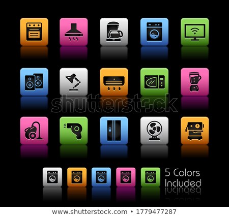 Home Appliances Icons Colorbox Series Foto stock © Palsur