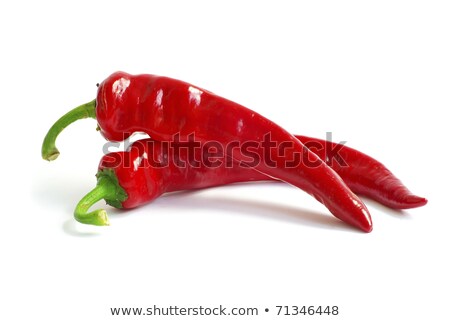 Stock fotó: Red Hot Pepper With Water Drop
