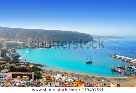 Foto stock: Los Cristianos Beach In Arona Tenerife South