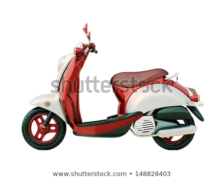 Stockfoto: Classic Scooter Isolated